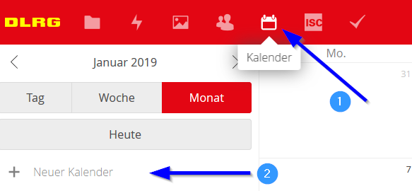 Kalender - Anleitungen - DLRG Wiki